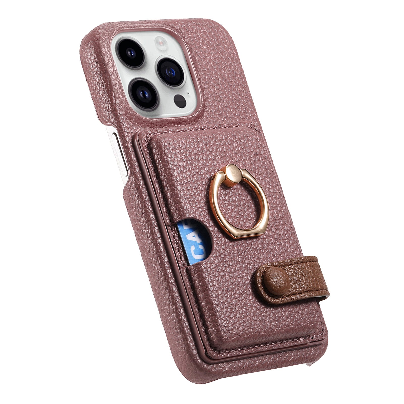 Y2 For iPhone 14 Pro Max Card Slot Case Kickstand PU+PC+TPU Phone Cover Y2 For iPhone 14 Pro Max Card Slot Case Kickstand PU+PC+TPU Phone Cover